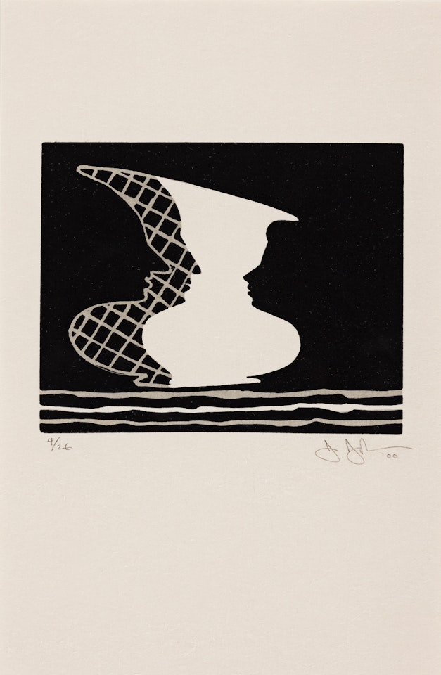 Untitled (Sun on Six) by Jasper Johns