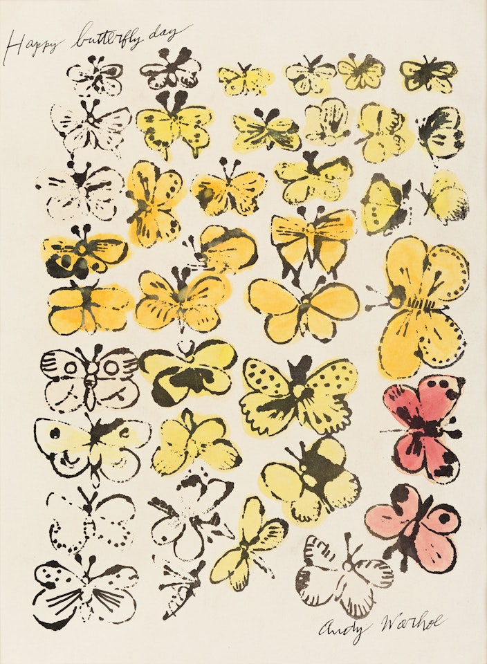 Happy Butterfly Day by Andy Warhol