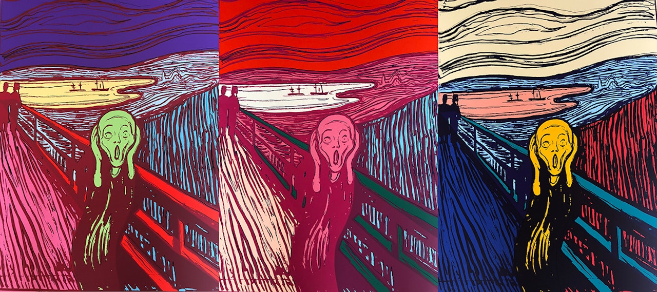 Munch's "The Scream." by Andy Warhol