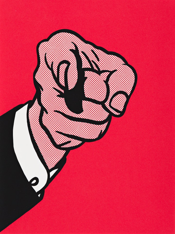 Finger Pointing by Roy Lichtenstein