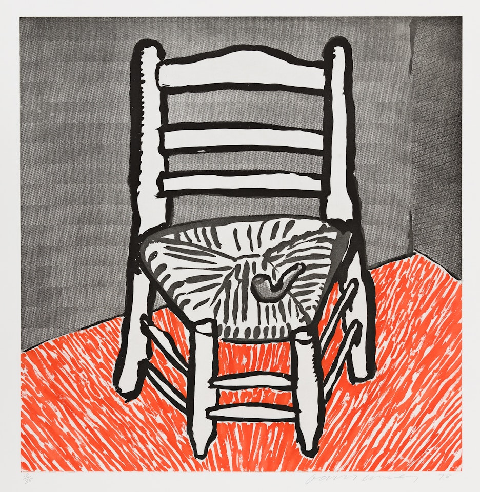 Van Gogh Chair (White) by David Hockney