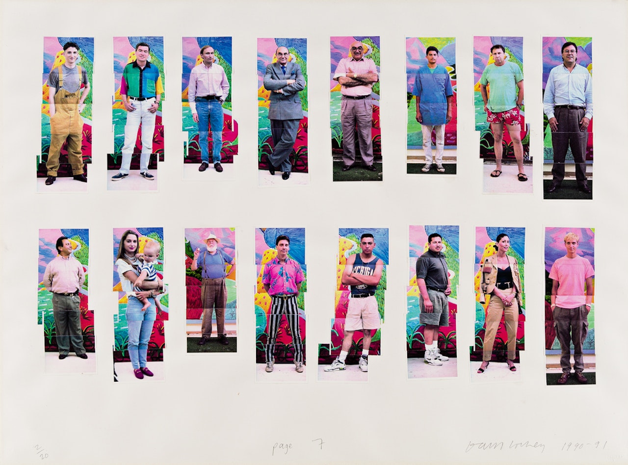 112 L.A. Visitors: Page 7 by David Hockney