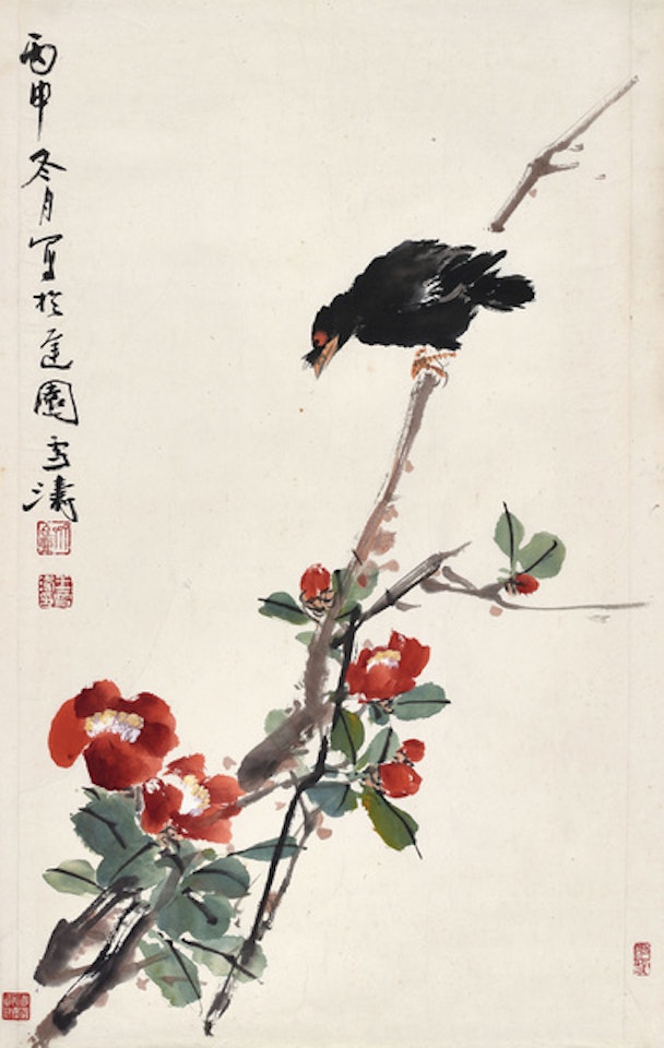 CAMELLIA AND STARLING by Wang Xuetao