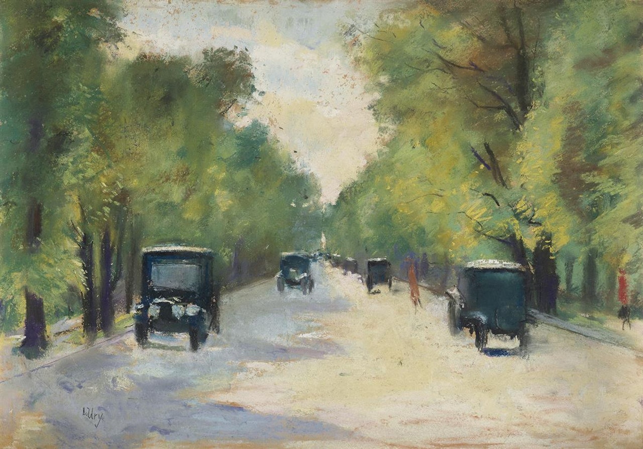 Allee im Tiergarten, Berlin by Lesser Ury