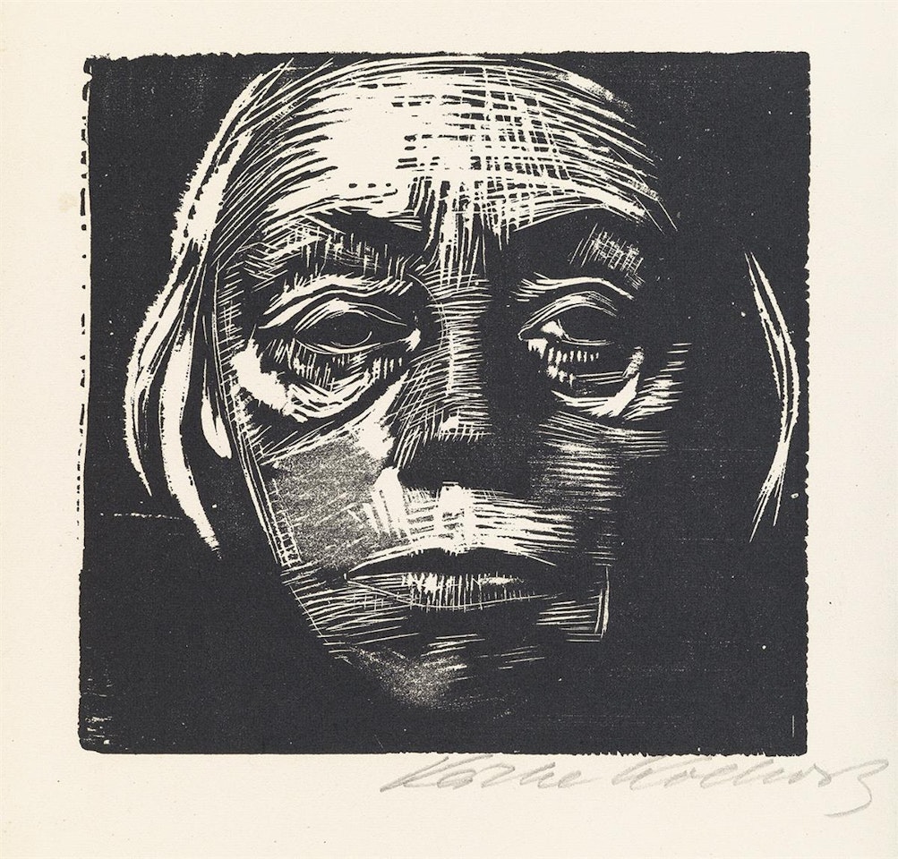 Selbstbildnis von vorn by Kathe Kollwitz