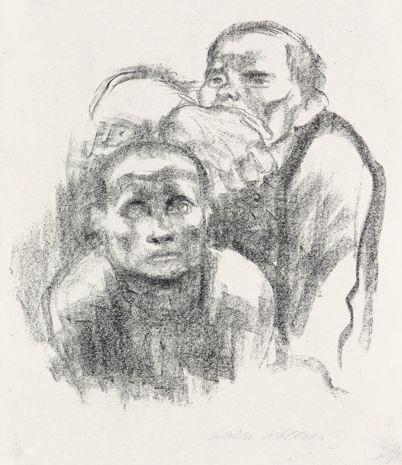 Gefangene, Musik hörend by Kathe Kollwitz