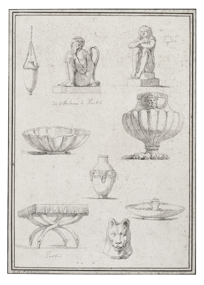 Roman and Egyptian antiquities by Jean-Honoré Fragonard
