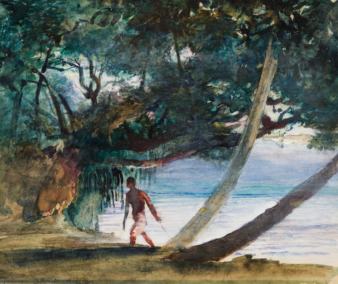 Reminiscence of Sunset, Tahiti, near Tautira by John La Farge