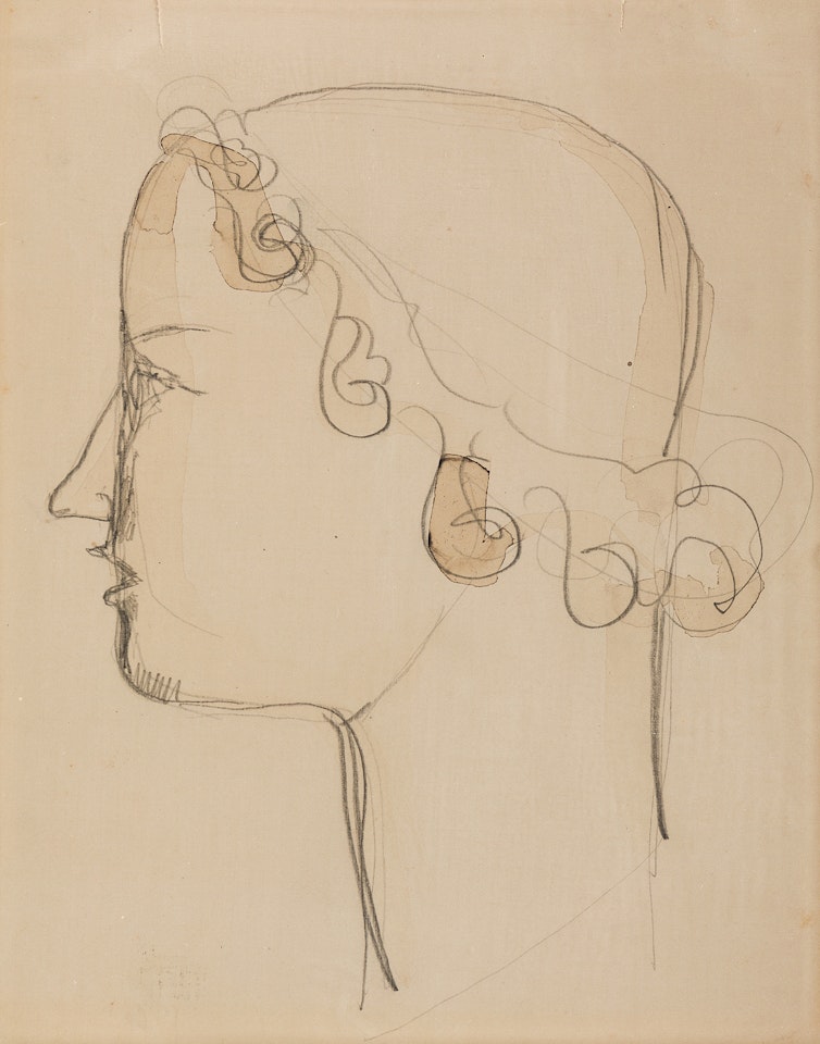 Female Classical Head in Profile by Elie Nadelman