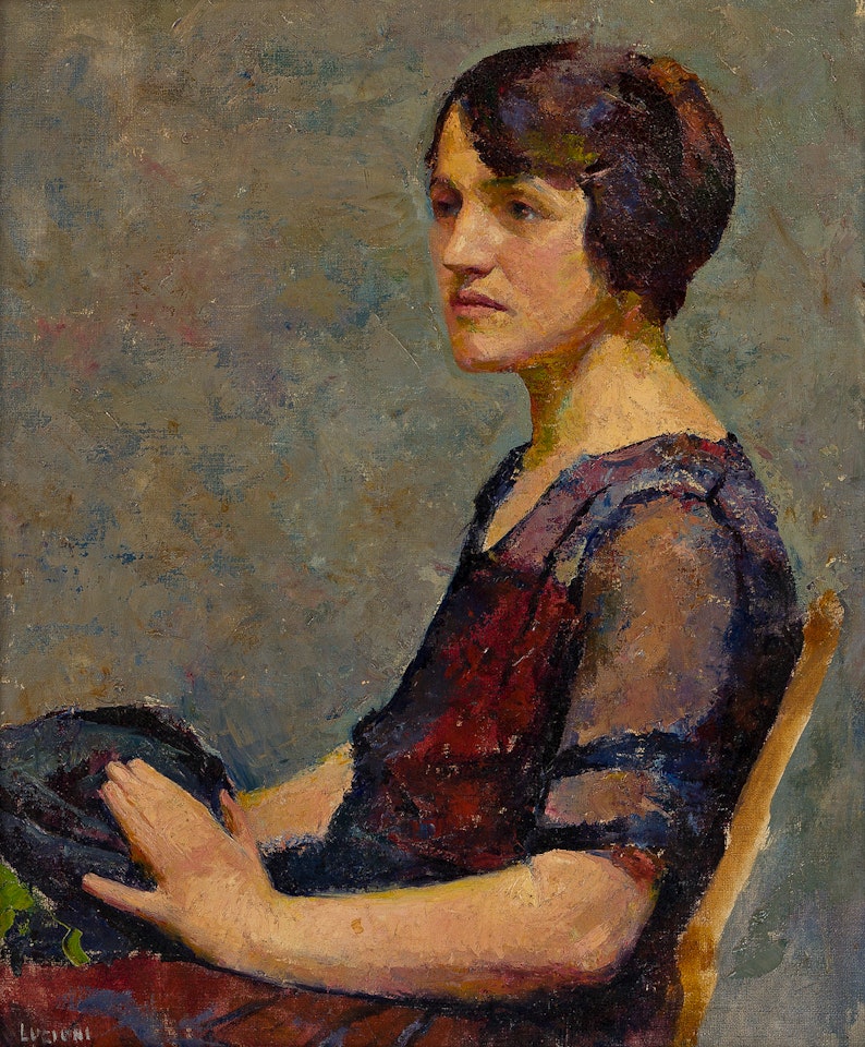 Portrait of Alice, the Artist's Sister by Luigi Lucioni