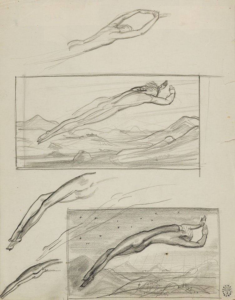 Studies of a Diver by Rockwell Kent