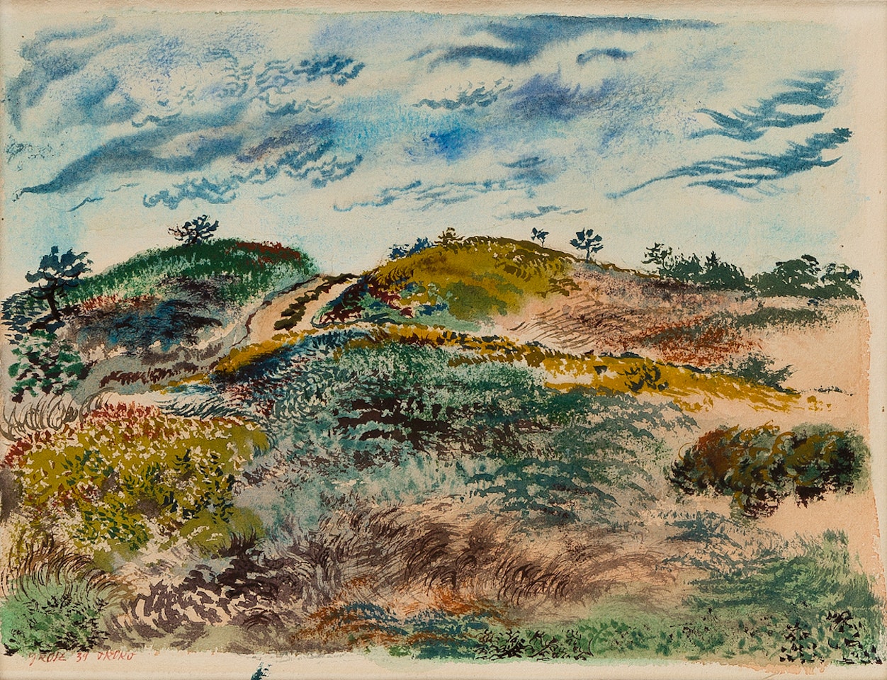 Truro, Cape Cod Landscape by George Grosz