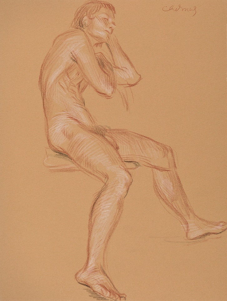 Seated Male Model by Paul Cadmus