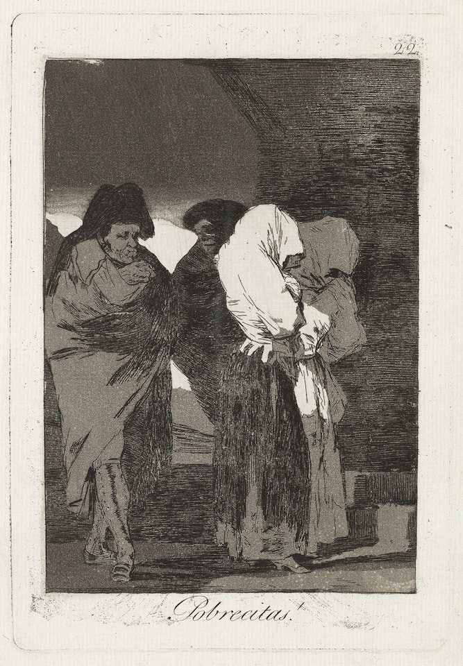 Pobrecitas! by Francisco José de Goya