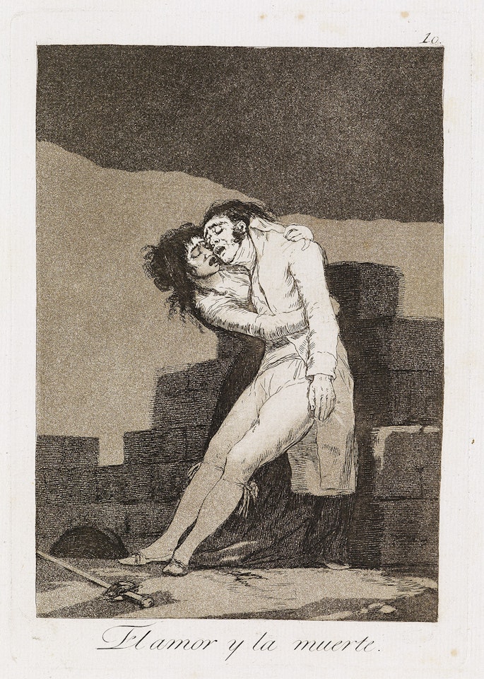 El amor y la muerte by Francisco José de Goya