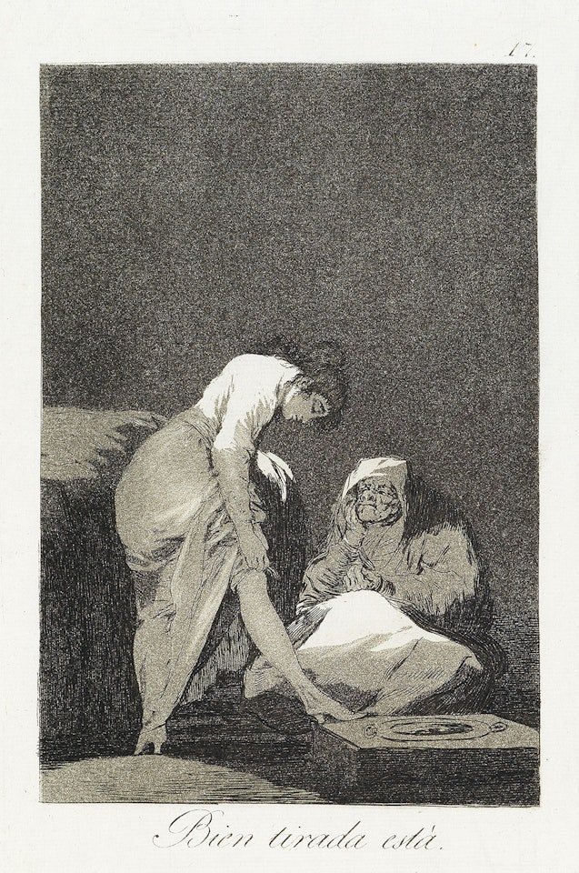 Bien tirada está by Francisco José de Goya