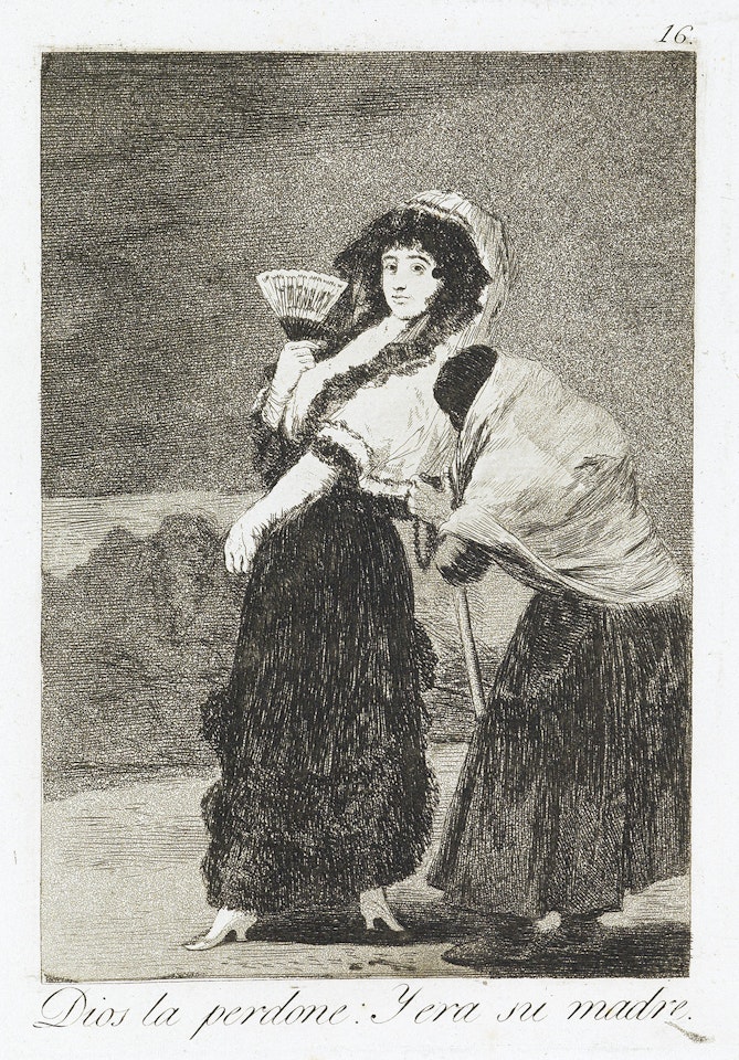 Dios la perdone: Y era su madre by Francisco José de Goya
