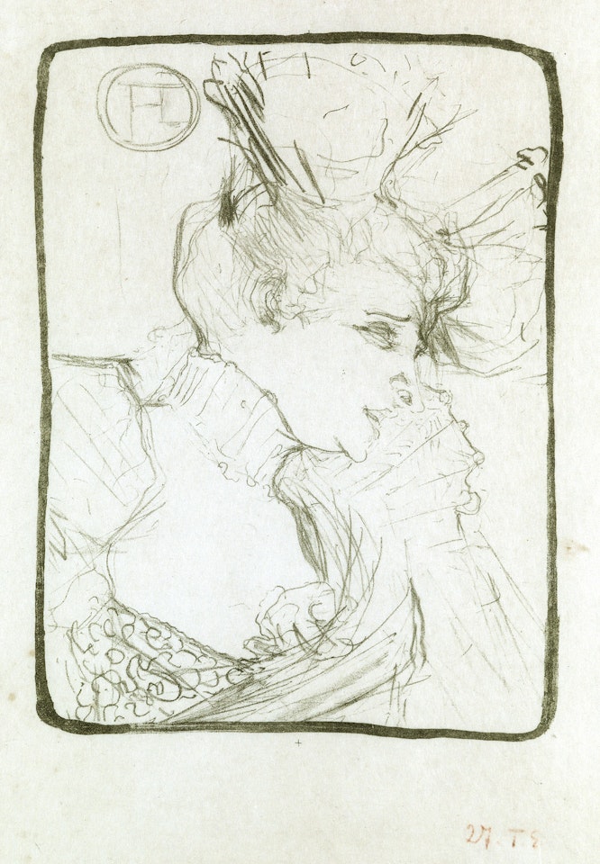 Mademoiselle Marcel Lender, en buste by Henri de Toulouse-Lautrec