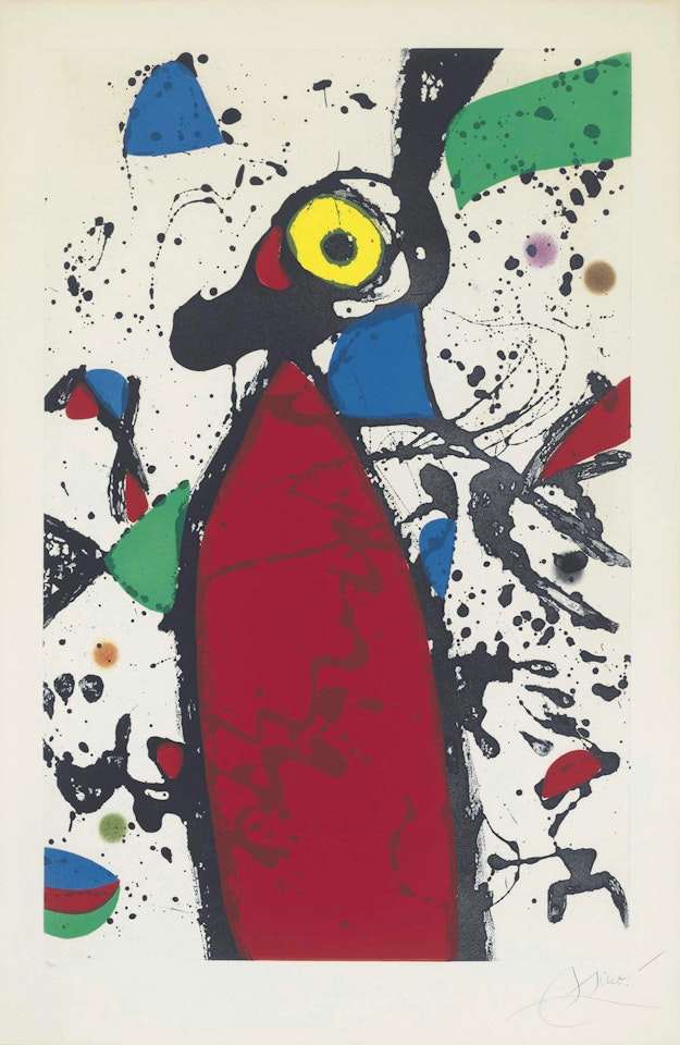 Souris Rouge à la Mantille by Joan Miró