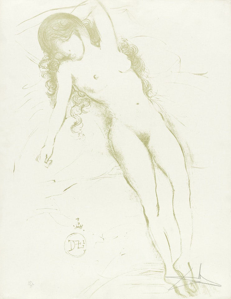 Nu de bras levé by Salvador Dali