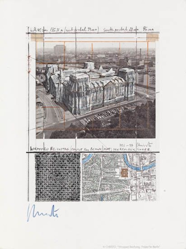 Wrapped Reichstag, Project for Berlin (Reichstag XI) by Christo