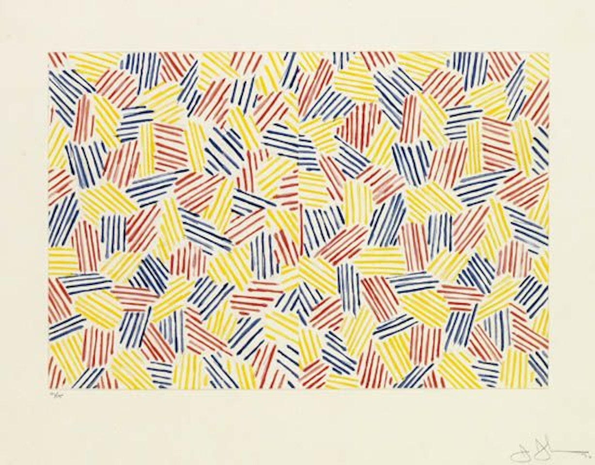 Untitled I (Hatching) by Jasper Johns