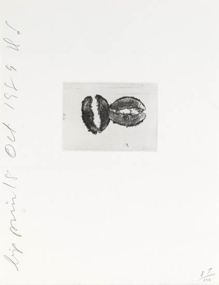Lip Prints by Donald Sultan