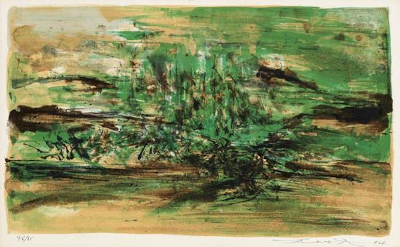 Composition en vert by Zao Wou-Ki