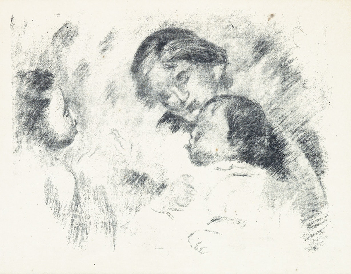 Une M��re et Deux Enfants by Pierre-Auguste Renoir