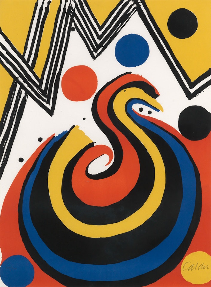 Abstract Composition in Red, Yellow, Blue and Black by Alexander Calder