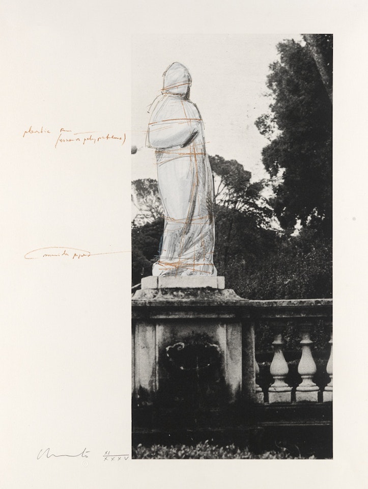 Wrapped Venus, Project for Villa Borghese, Rome by Christo