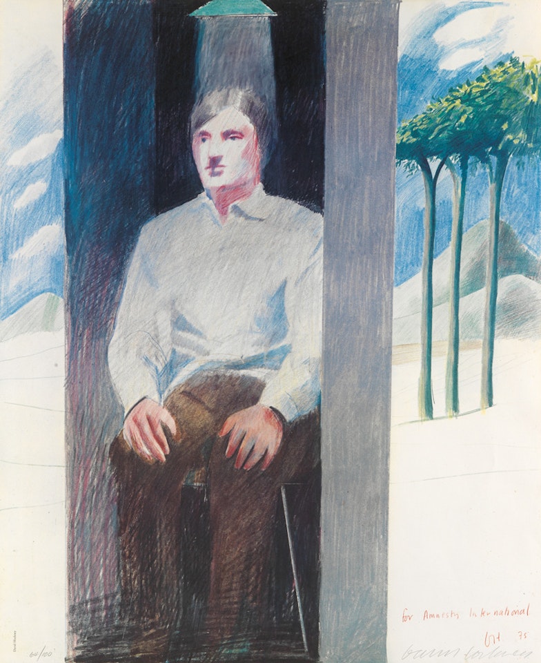 The Prisoner for Amnesty International by David Hockney
