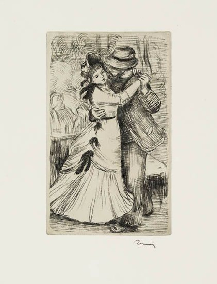 La danse �� la campagne, 2e planche by Pierre-Auguste Renoir