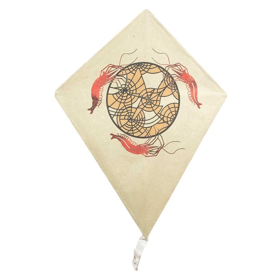 Three shrimps, kite by Francisco Toledo
