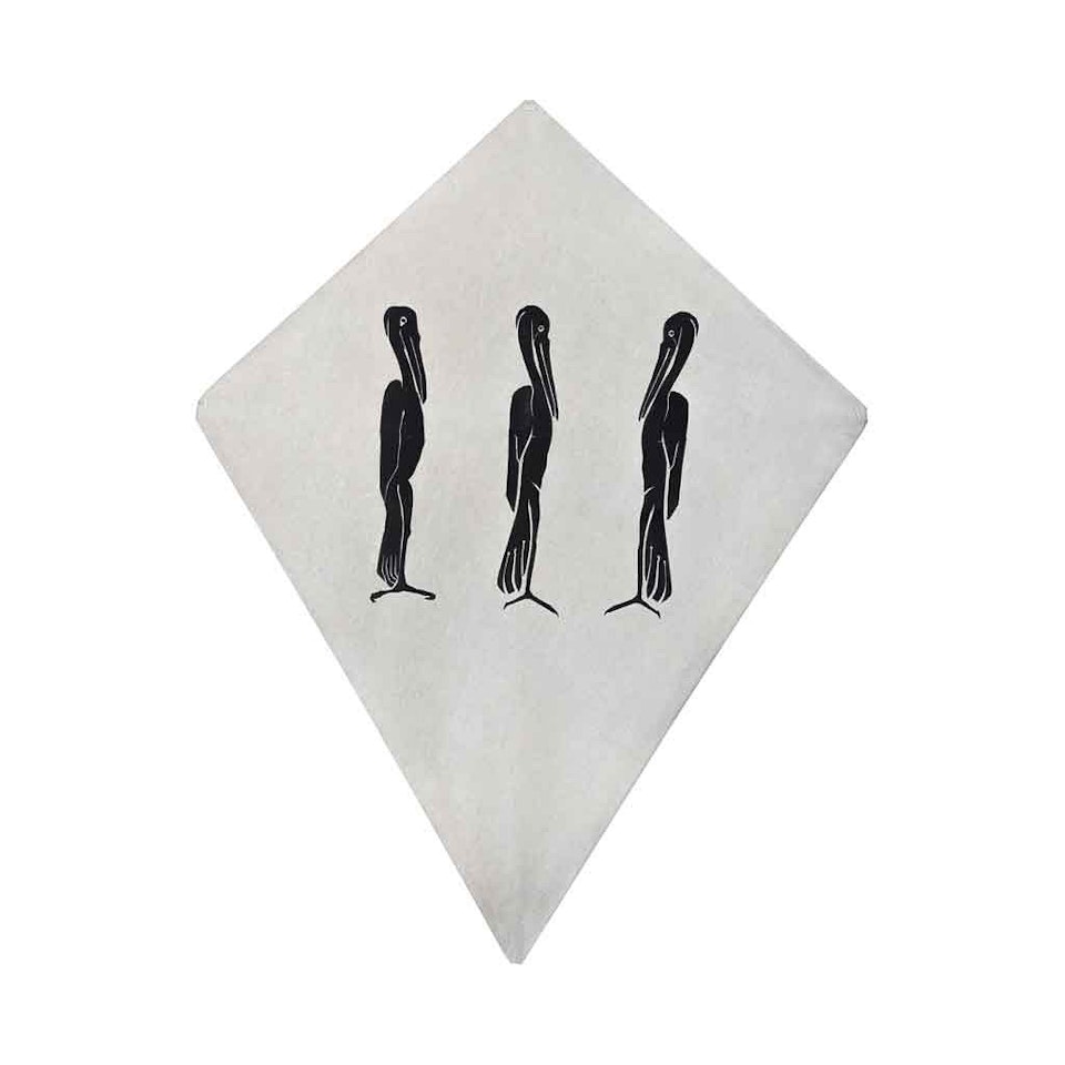 Three herons, kite by Francisco Toledo