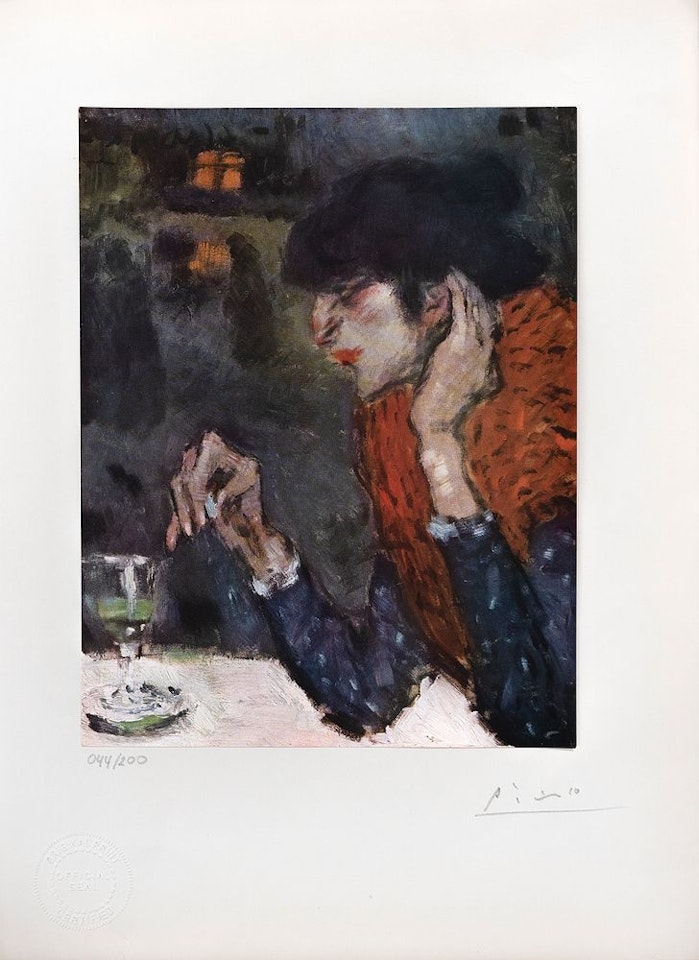 The absinthe drinker by Pablo Picasso