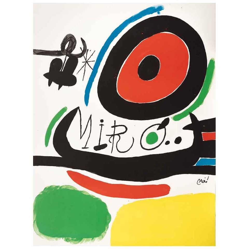 Poster for the Exhibition "Tres Libres de Joan Miró en Osaka" by Joan Miró