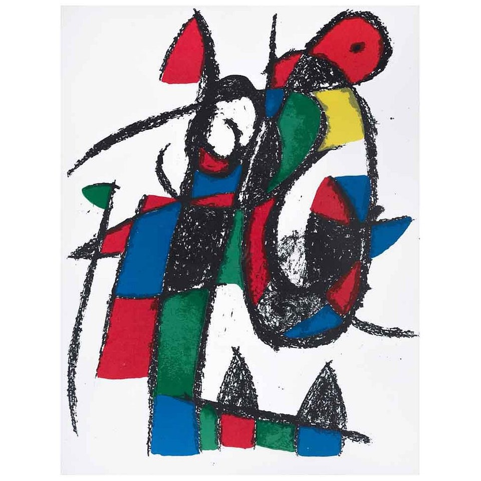 Lithograph II, from the suite of 5 original Lithographs by Joan Miró