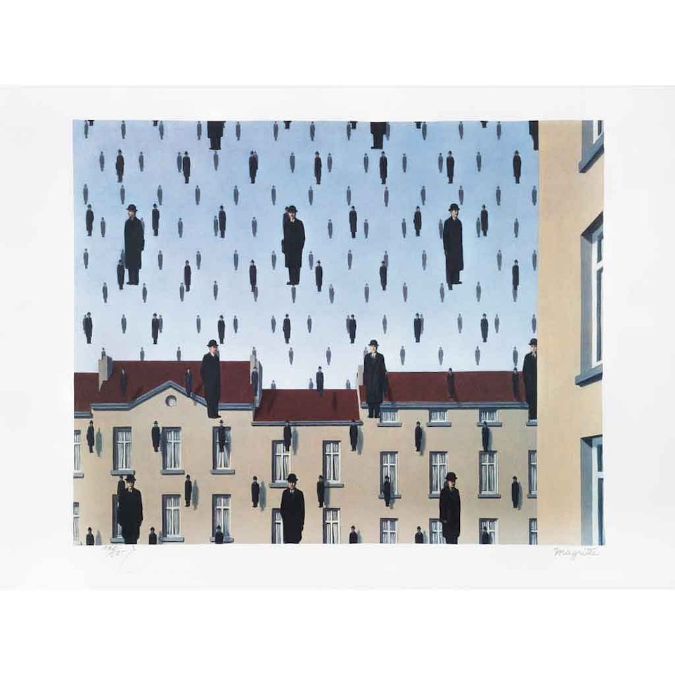 Golconde (Golconda) by René Magritte