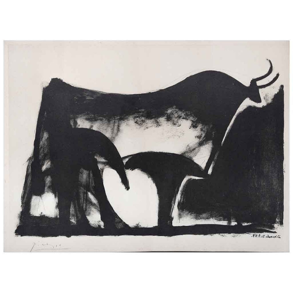 The Black Bull, from the series Bulls and Bullfighters by Pablo Picasso