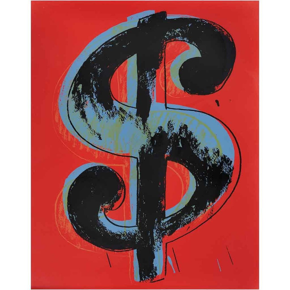 Dollar Red by Andy Warhol