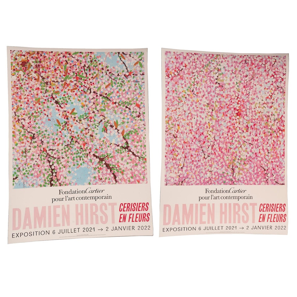 Cerisiers en fleurs; Emperor"s Blossom ; Wisdom"s Blossom by Damien Hirst