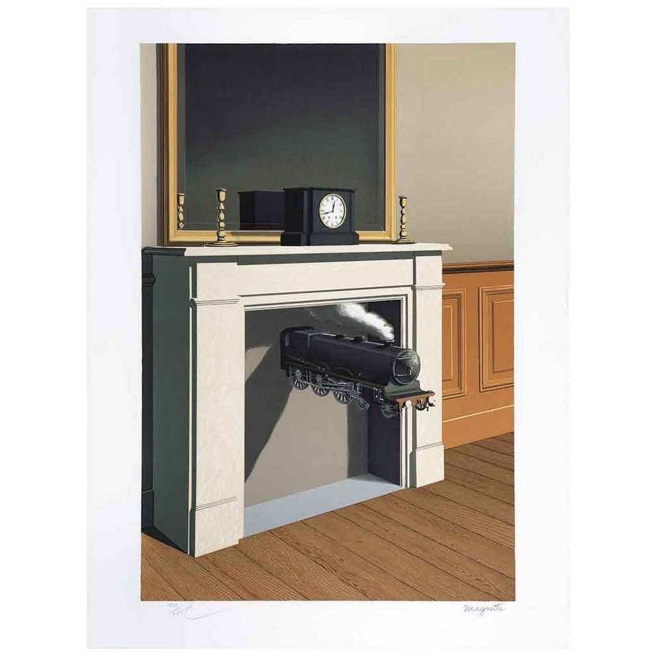 La durée poignardée by René Magritte