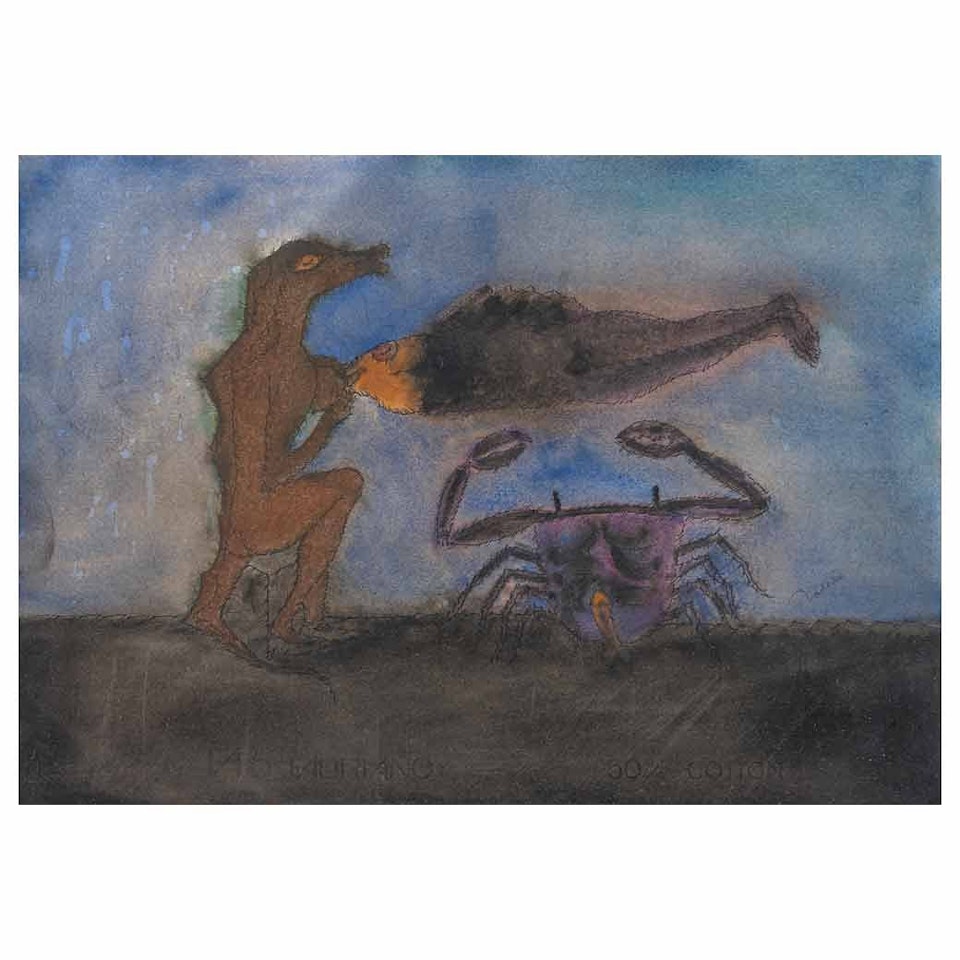 Lizard and fish by Francisco Toledo