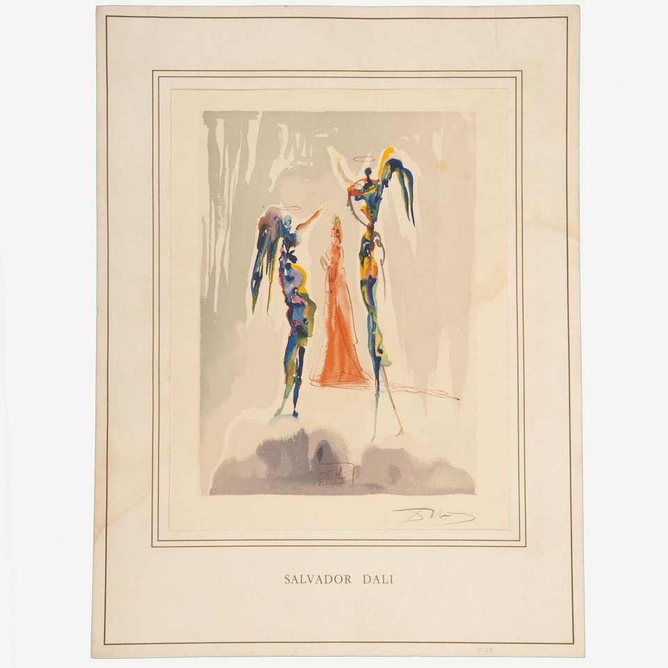 El Paraíso, Canto 27: Gloria patri, from the carpet La Divina Comedia by Salvador Dali