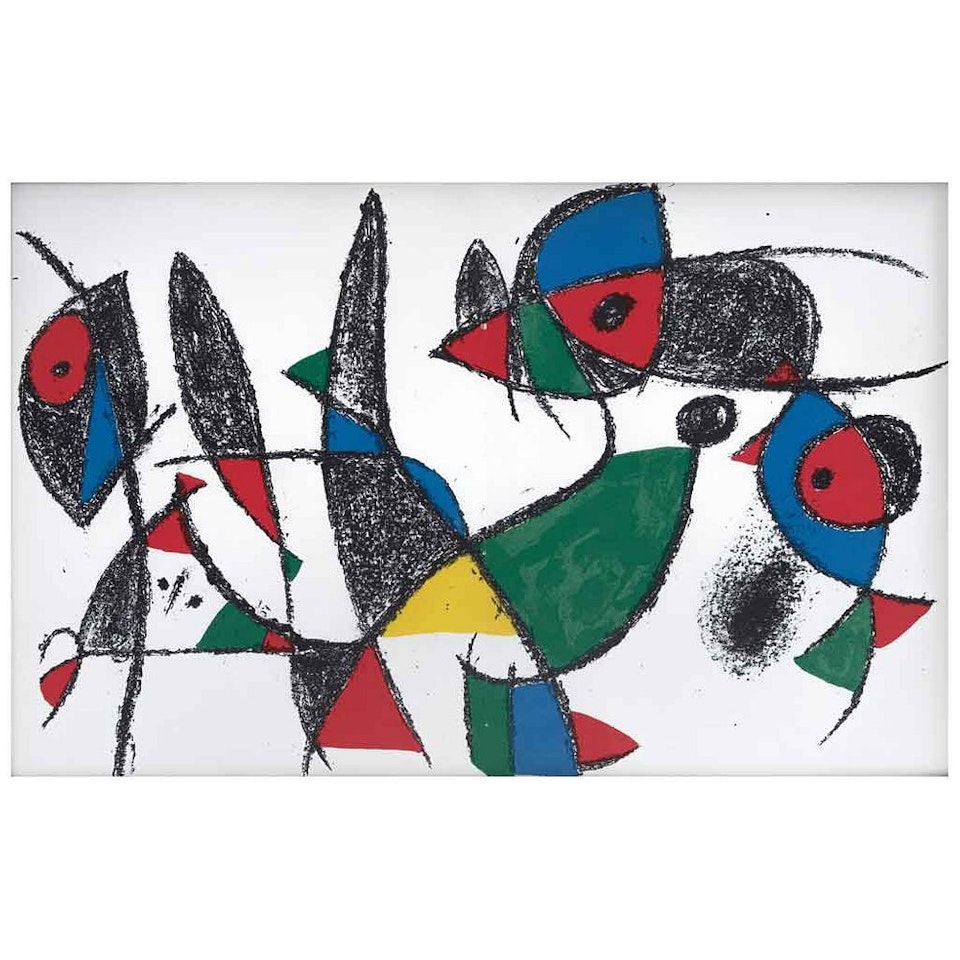 Original lithograph IX, from the Suite of 12 original lithographs by Joan Miró