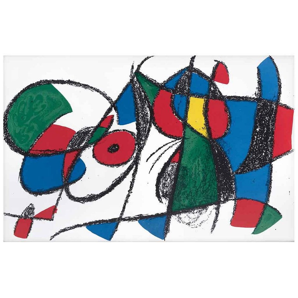 Lithograph VIII, from the suite 12 original lithographs by Joan Miró