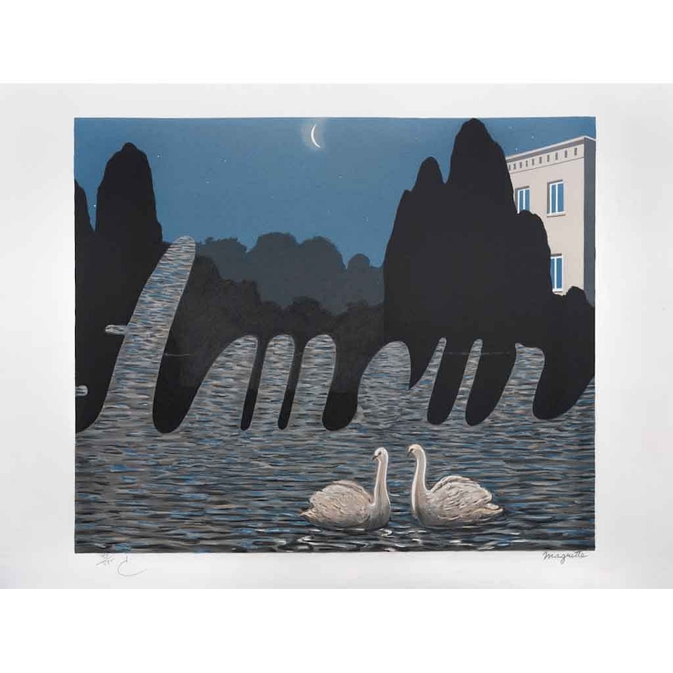 L" art de la conversation (The art of conversation) by René Magritte