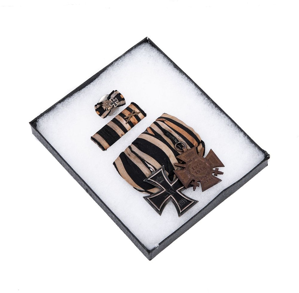 Iron Cross and Cross of Honour with Swords of the Great War by Unknown Jewelry Maker