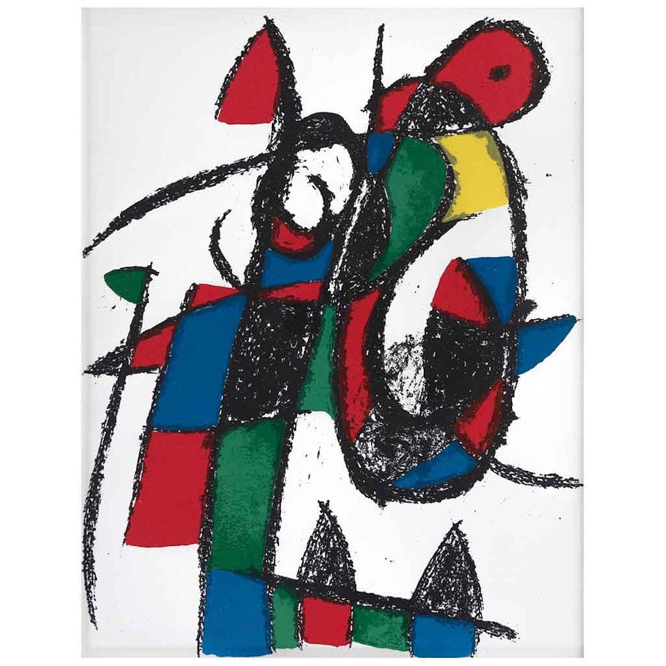 Original lithograph II, from the Suite of 12 original lithographs by Joan Miró